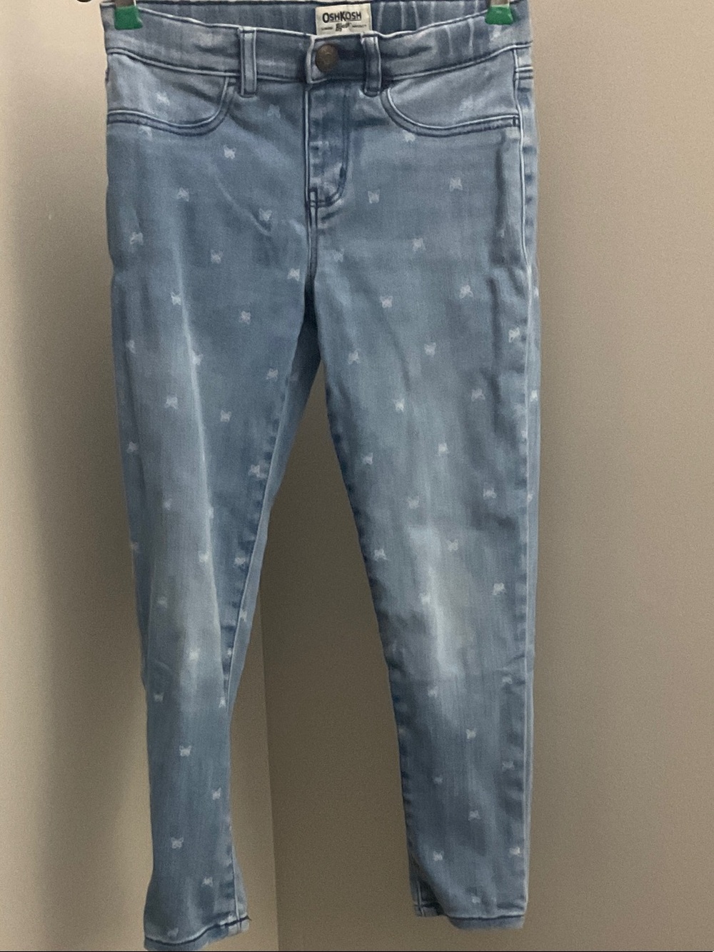 OshKosh B'gosh Light Wash Skinny Jeans with Mini Print